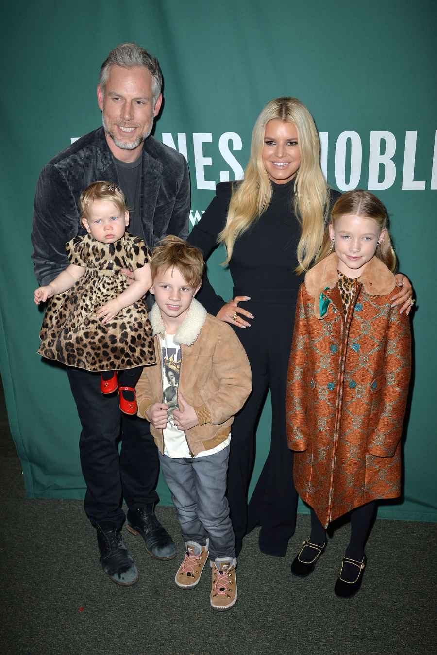 Jessica’s Motherhood Quotes leading by example Eric Johnson, Birdie Johnson, Ace Knute Johnson, Jessica Simpson, and Maxwell Drew Johnson