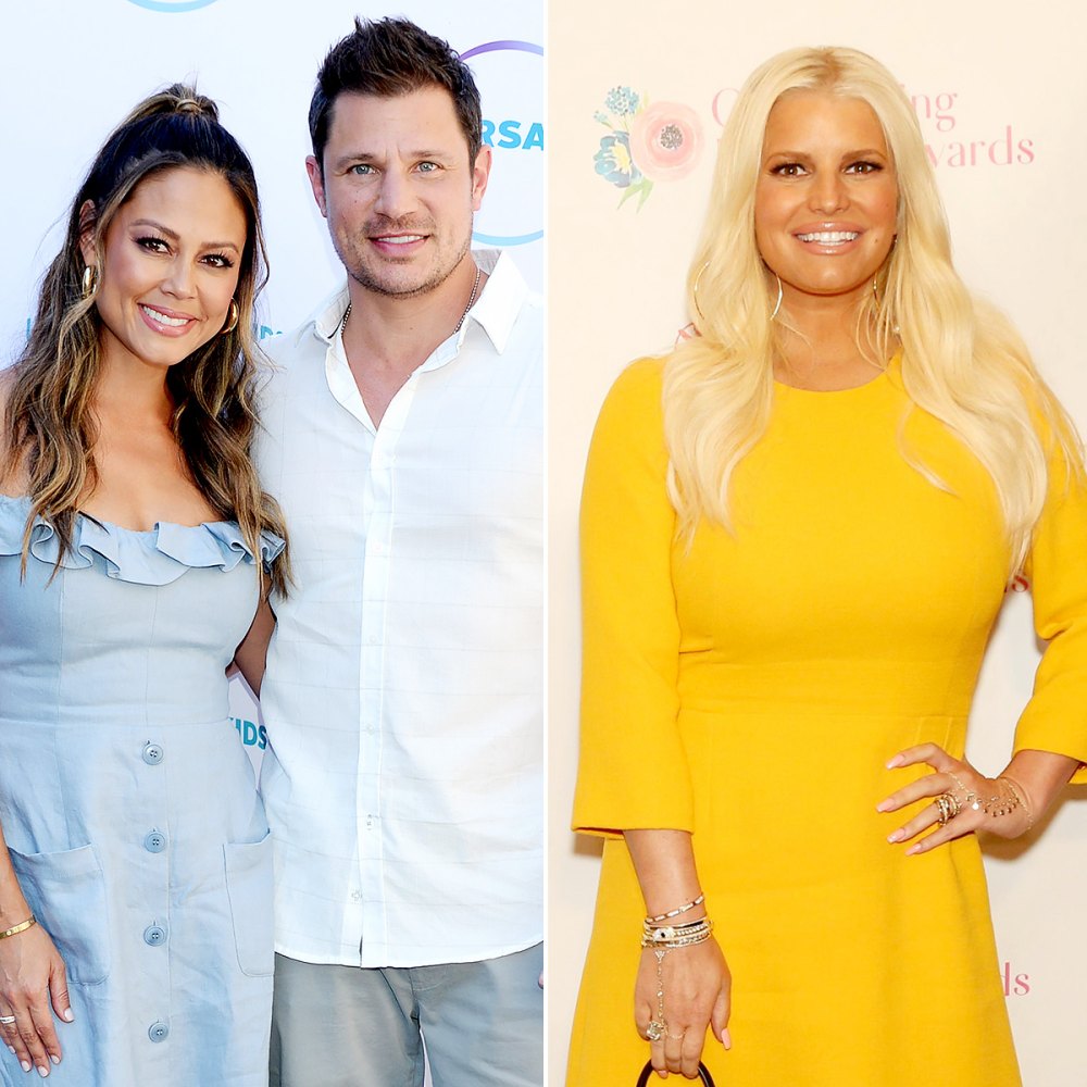 Nick and Vanessa Lachey Awkwardly Deny Sending Jessica Simpson a Gift