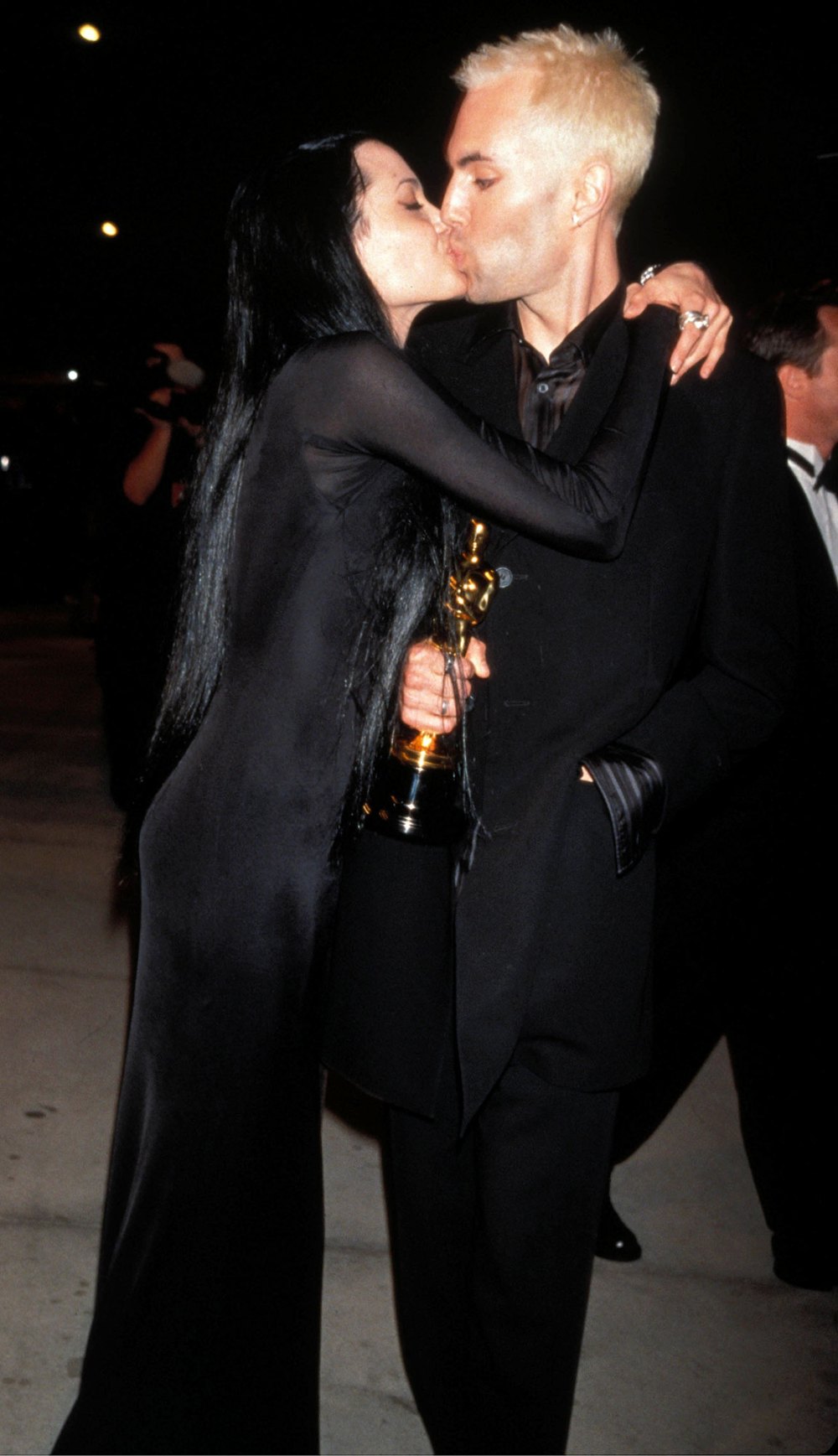 Angelina Jolie Oscar Kiss With Her Brother James Haven