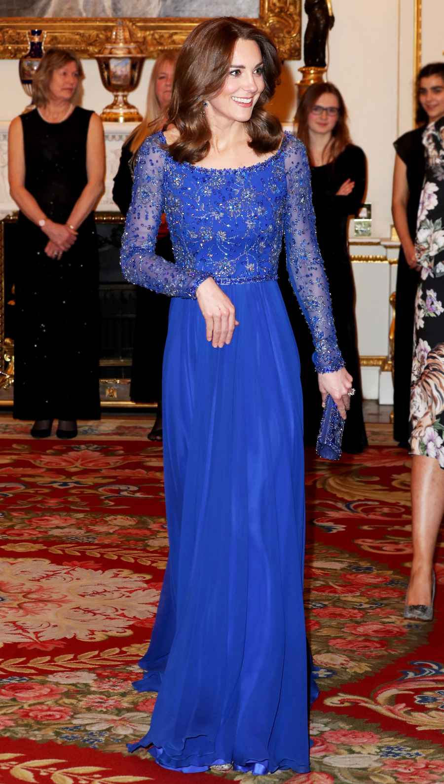 Duchess Kate Middleton Royal Blue Gown March 9, 2020