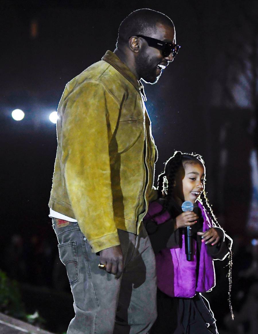 North West Sings Song at Kanye West Yeezy Show During Paris Fashion Week