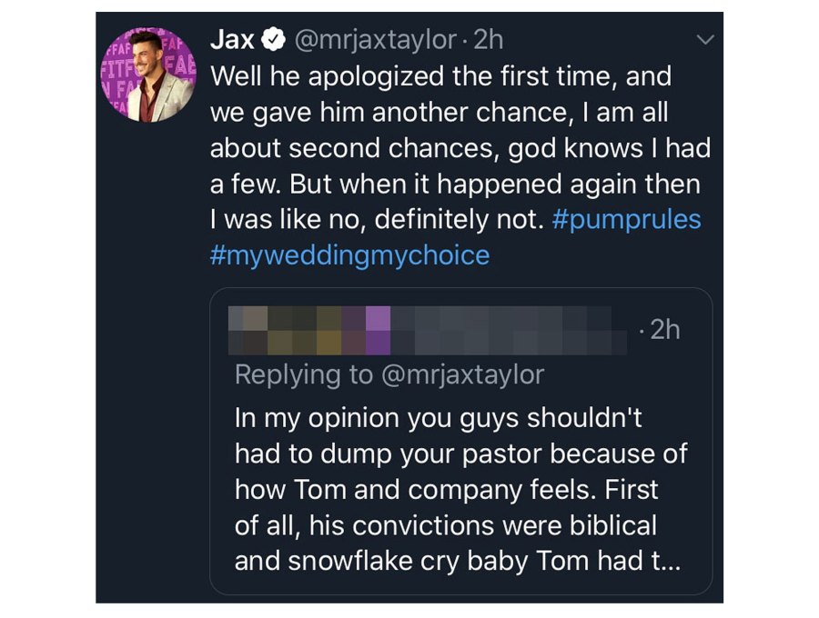 Tom Sandoval Engages in Nasty Twitter Feud With Jax Taylor