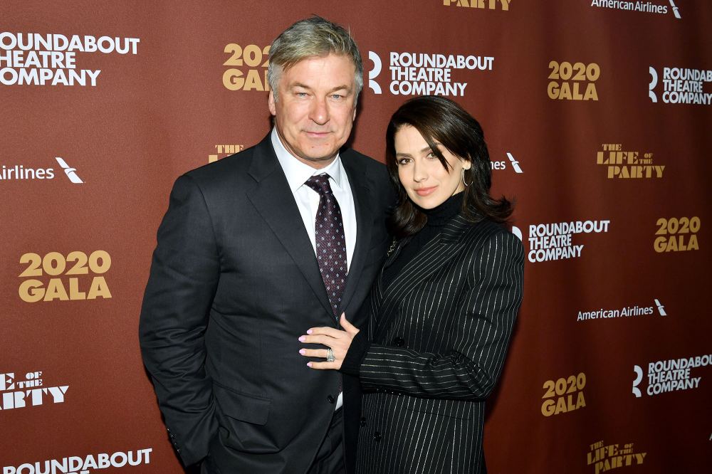 Alec Baldwin and Hilaria Baldwin Roundabout Theatre Pregnant Hilaria Baldwin Shows Baby Bump