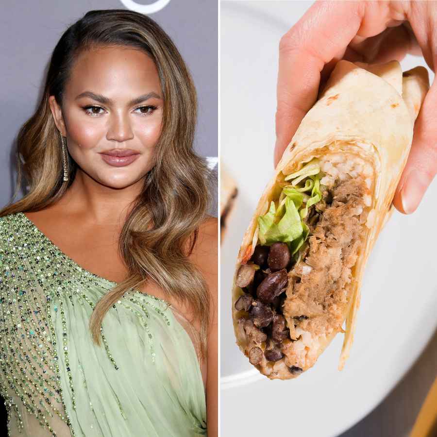 Chrissy Teigen Burrito When She Had a Legitimate Quarantine Meal Dilemma