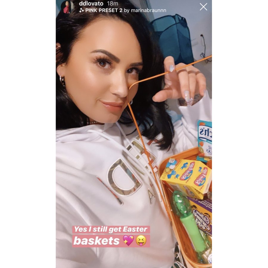 Demi Lovato Easter eats