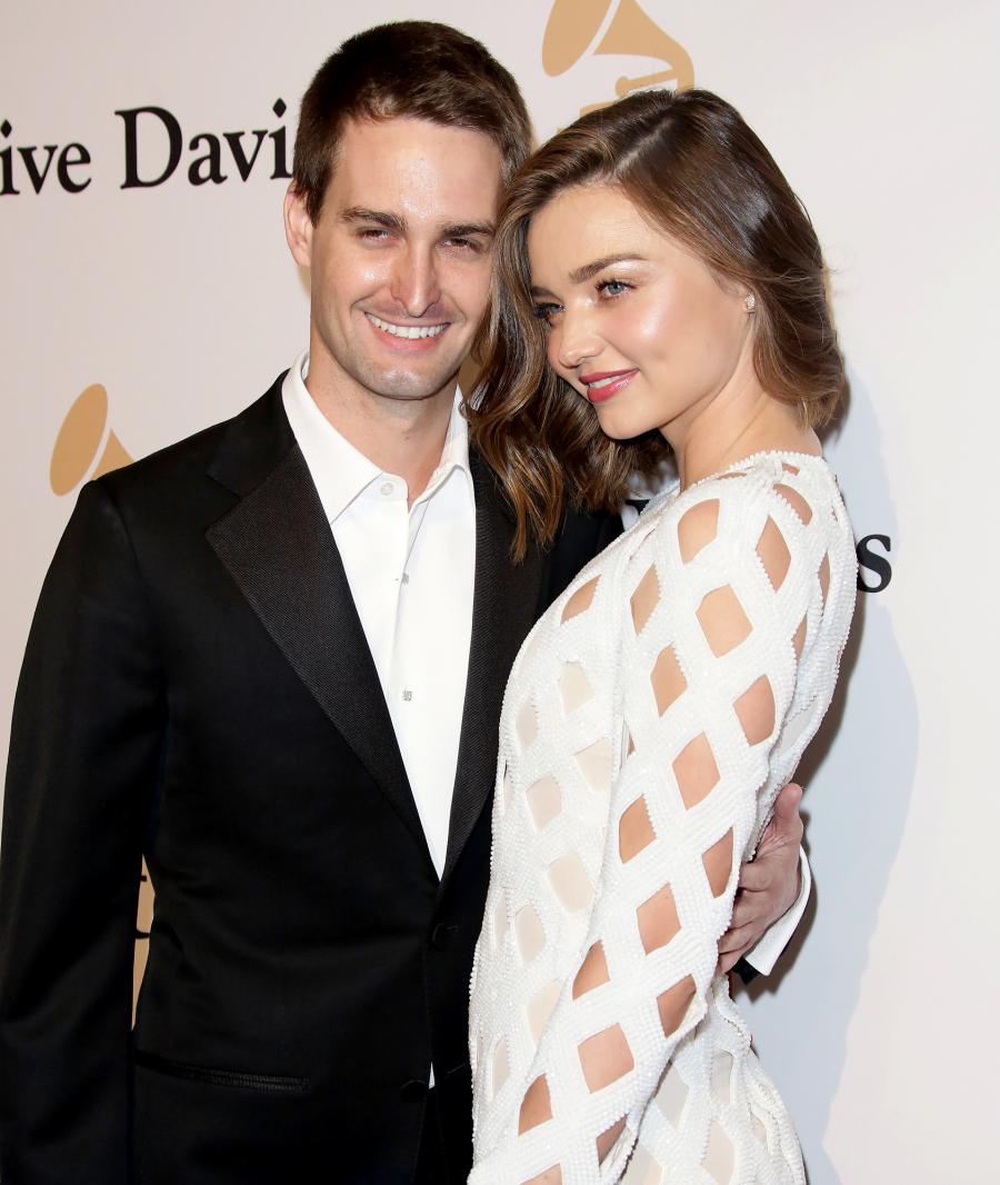 Evan Spiegel and Miranda Kerr