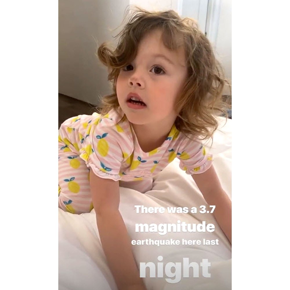 Meghan King Edmonds Teaches Daughter Aspen Safety Drill Earthquake