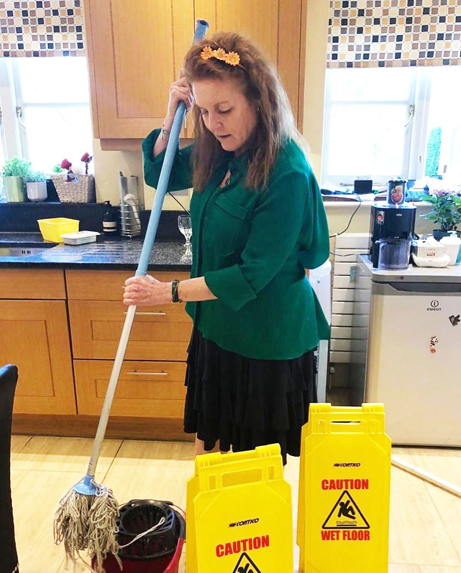 Sarah Ferguson Cleaning Her Home During Coronavirus Quarantine Is All of Us