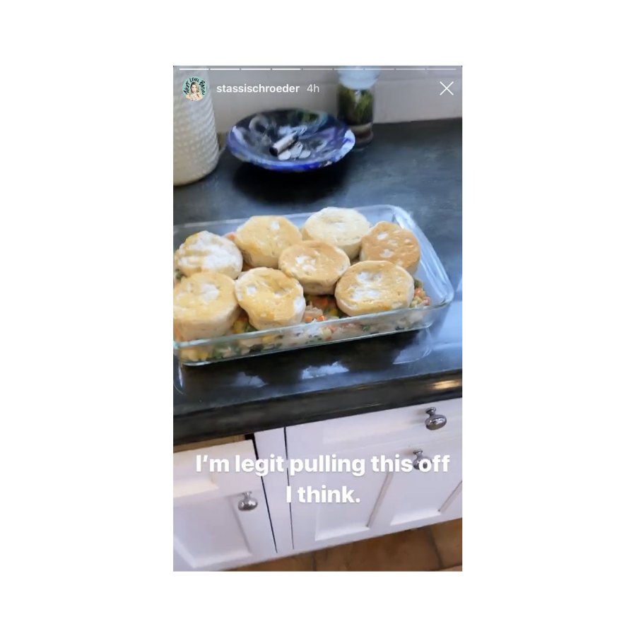 Stassi Schroeder Chicken Pot Pie Staying Busy in the Kitchen Amid Coronavirus