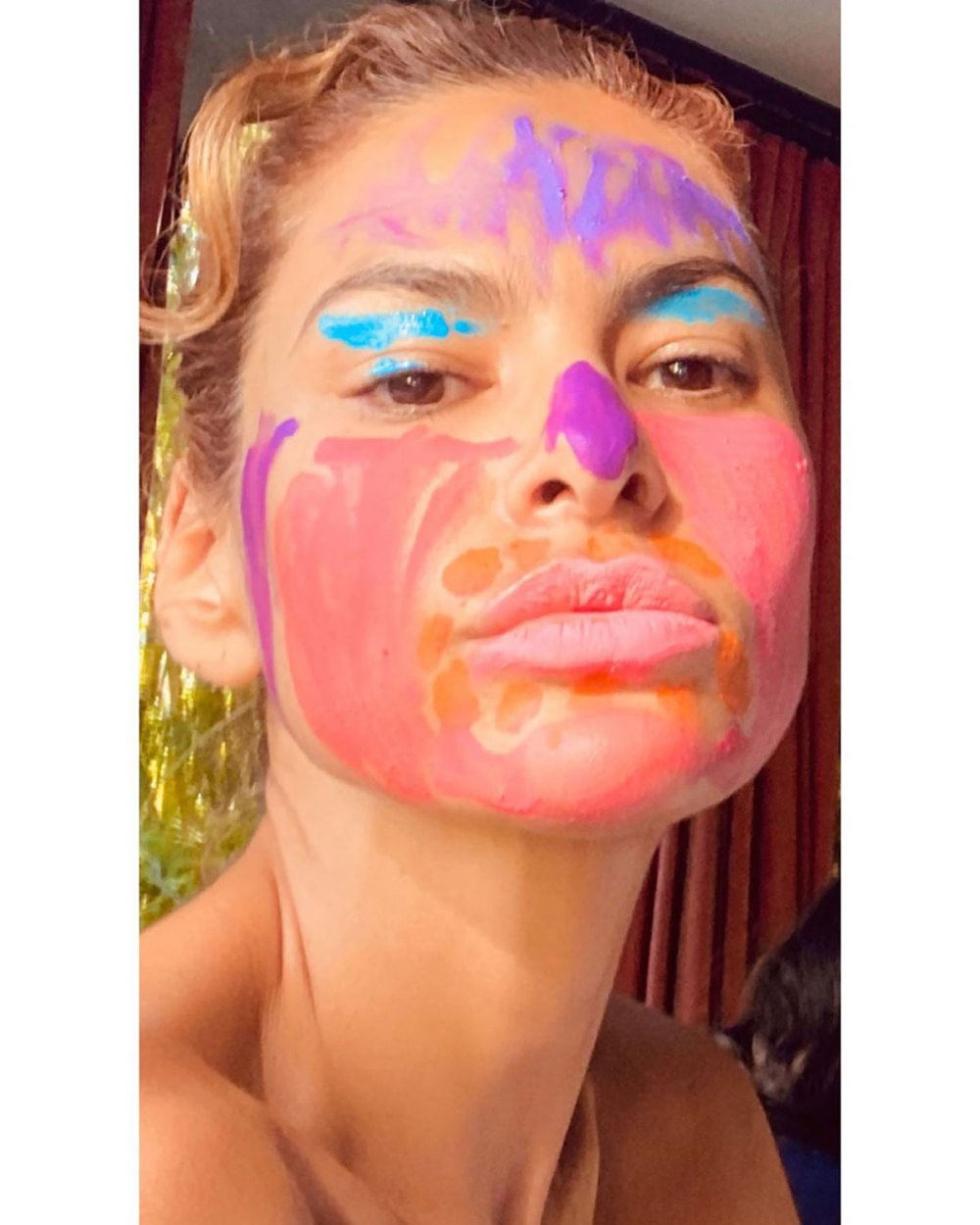 Eva Mendes' Kids Give Her a Makeup Makeover in Quarantine