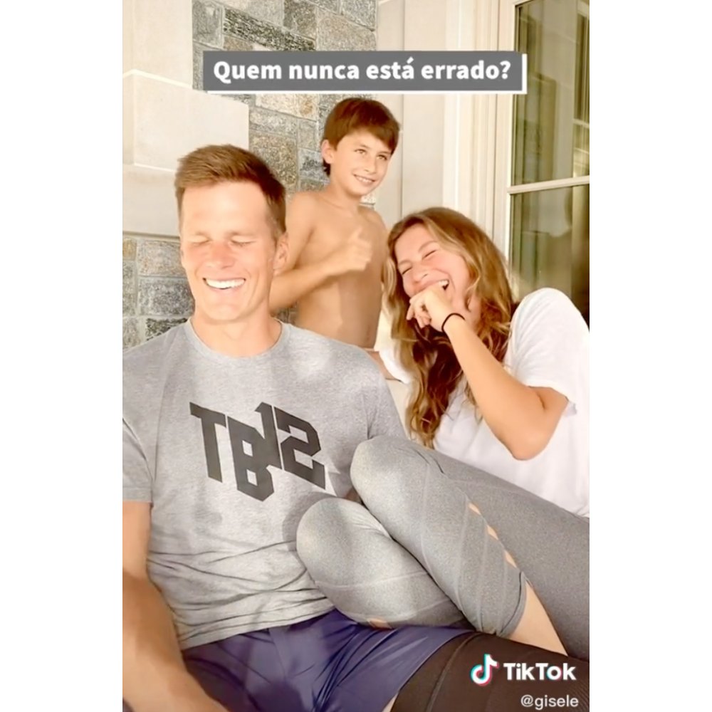 Tom Brady and Gisele Bundchen Son Benjamin Crashes Their TikTok Couples Challenge