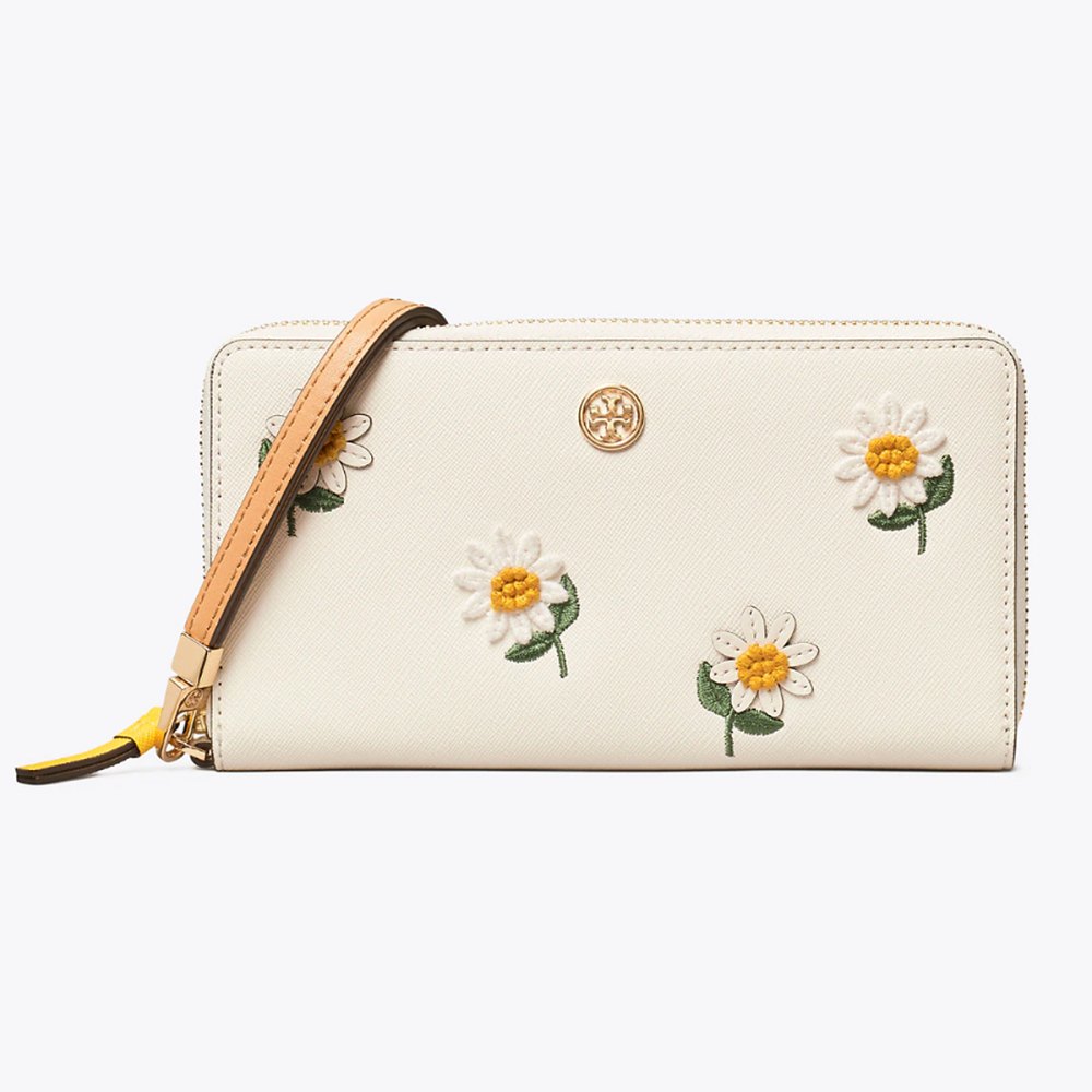 Robinson Embroidered Zip Continental Wallet