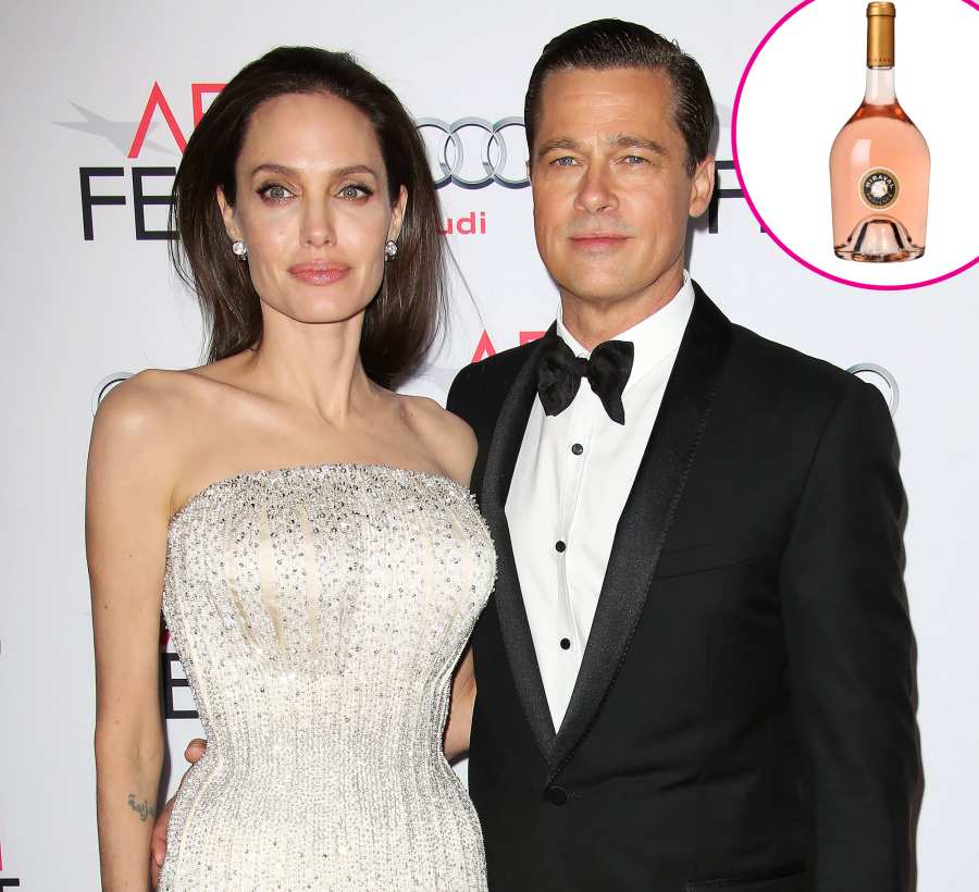Angelina Jolie and Brad Pitt rose wine