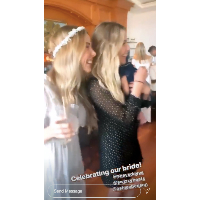 Ashley Benson Brings G-Eazy to Sisters Wedding See Photos