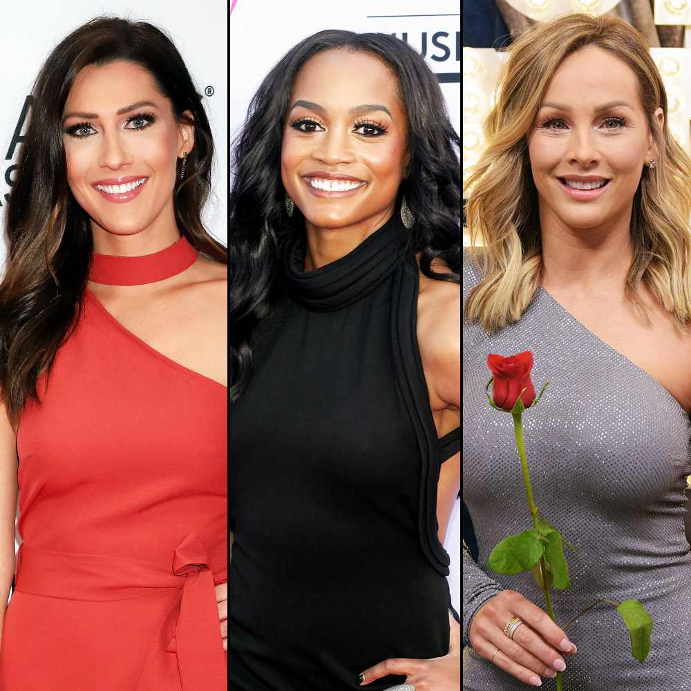 Becca Kufrin and Rachel Lindsay Pass Bachelorette Bible to Clare Crawley