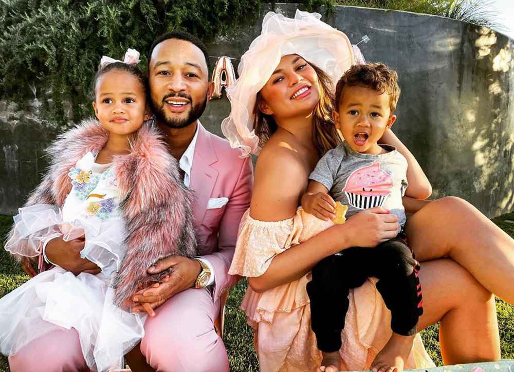 Too Cute! Chrissy Teigen and John Legend Dress Up for Luna's Backyard Tea Party