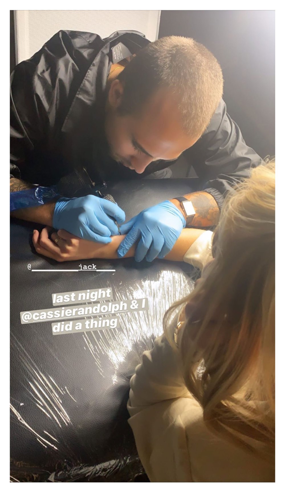 Colton Underwood, Cassie Randolph Get Tattoos