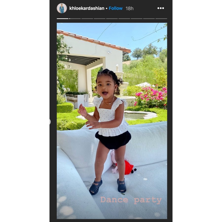 Khloe Kardashian and Daughter True Enjoy Adorable Outdoor Dance Party