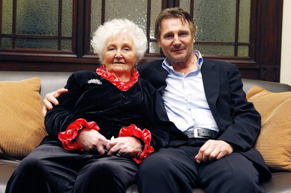 Liam Neeson Mom Kitty Dies at 94 a Day Before His 68th Birthday