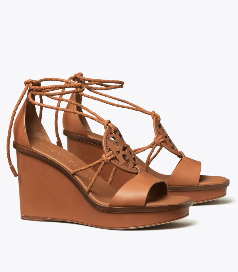 Miller Braided Wedge Sandal (Dark Ambra)