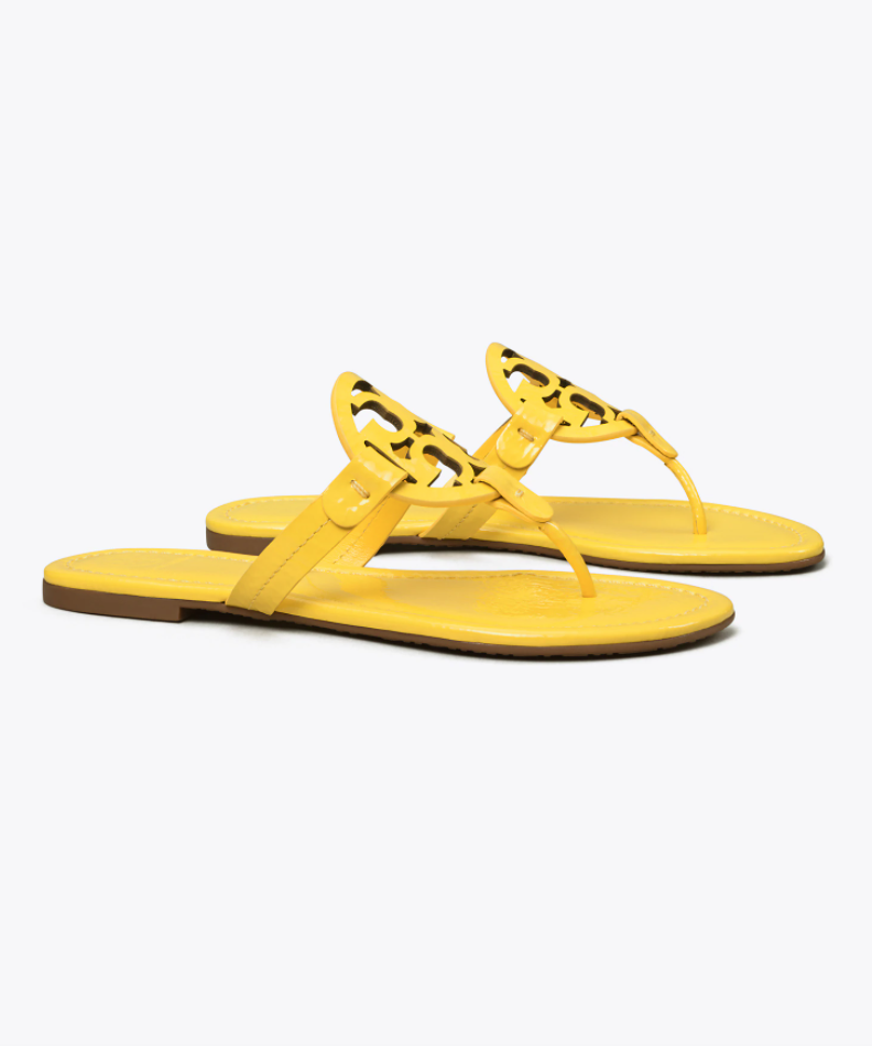 Miller Sandal, Patent Leather (Limone)