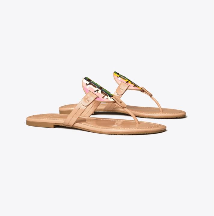 Miller Sandal, Printed Patent Leather