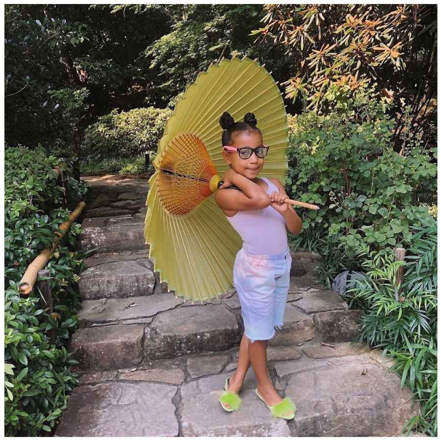 North West 7th Birthday Umbrella Kim Kardashian Instagram