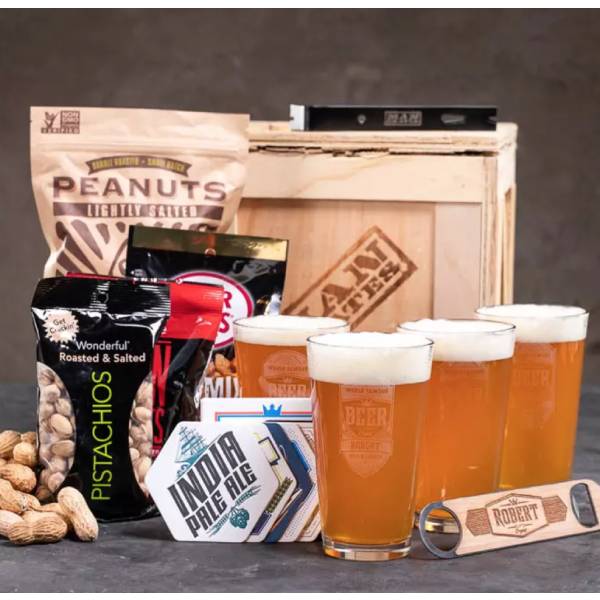 Personalized Barware Crate