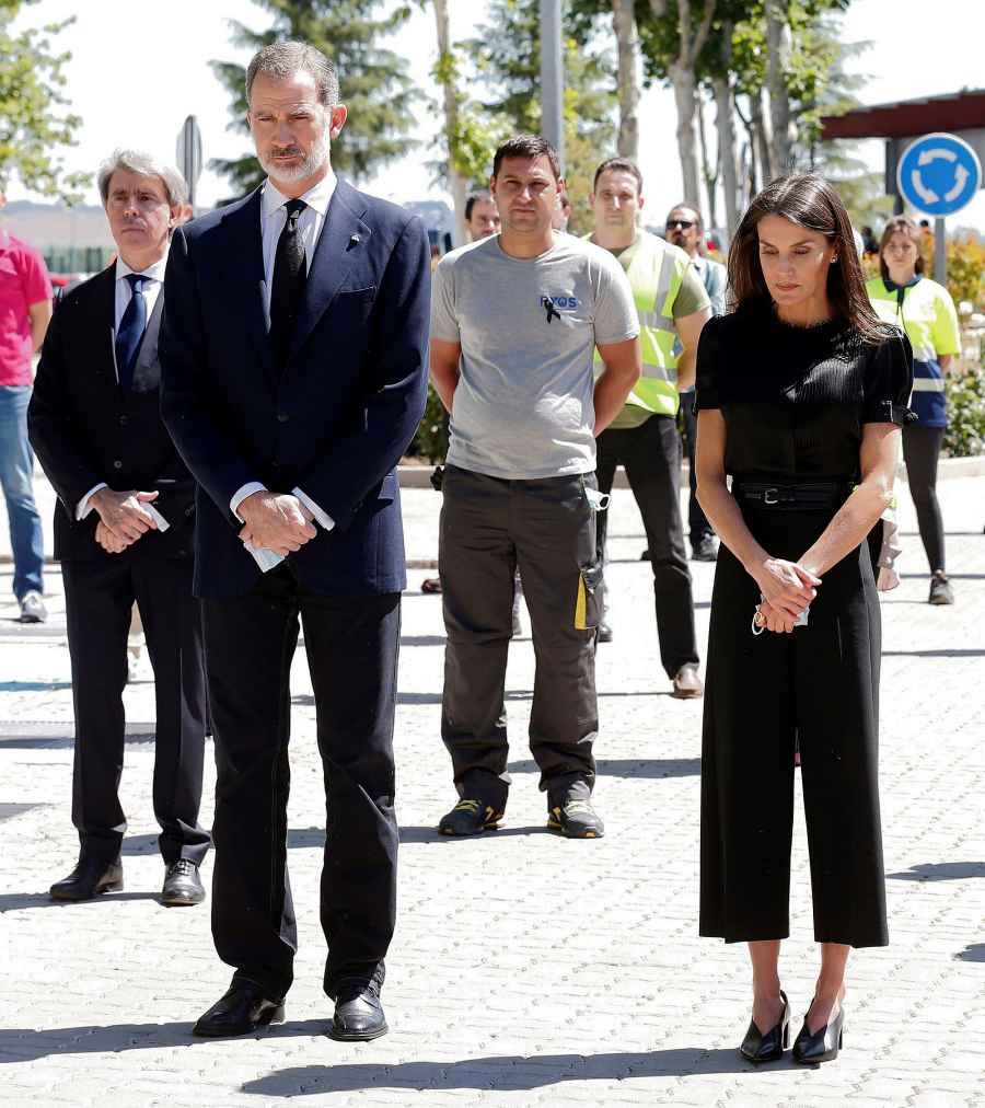 Queen Letizia Pays Her Respects in Sleek Culottes