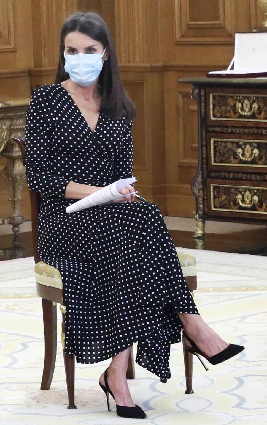 Queen Letizia Polka-Dot Dress