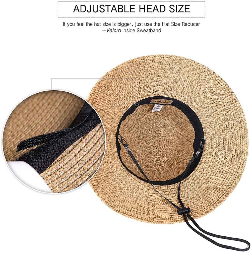 FURTALK Beach Sun Straw Hat