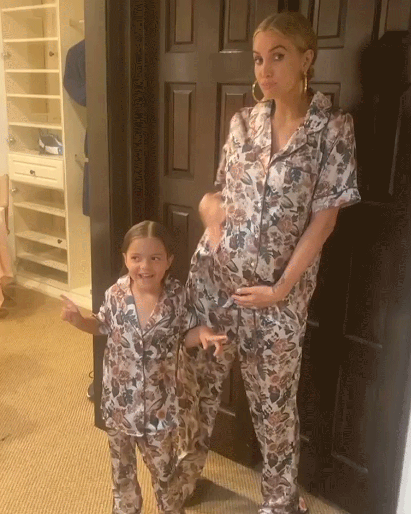 Ashlee Simpson and Daughter Jagger Twinning in Matching Pajamas
