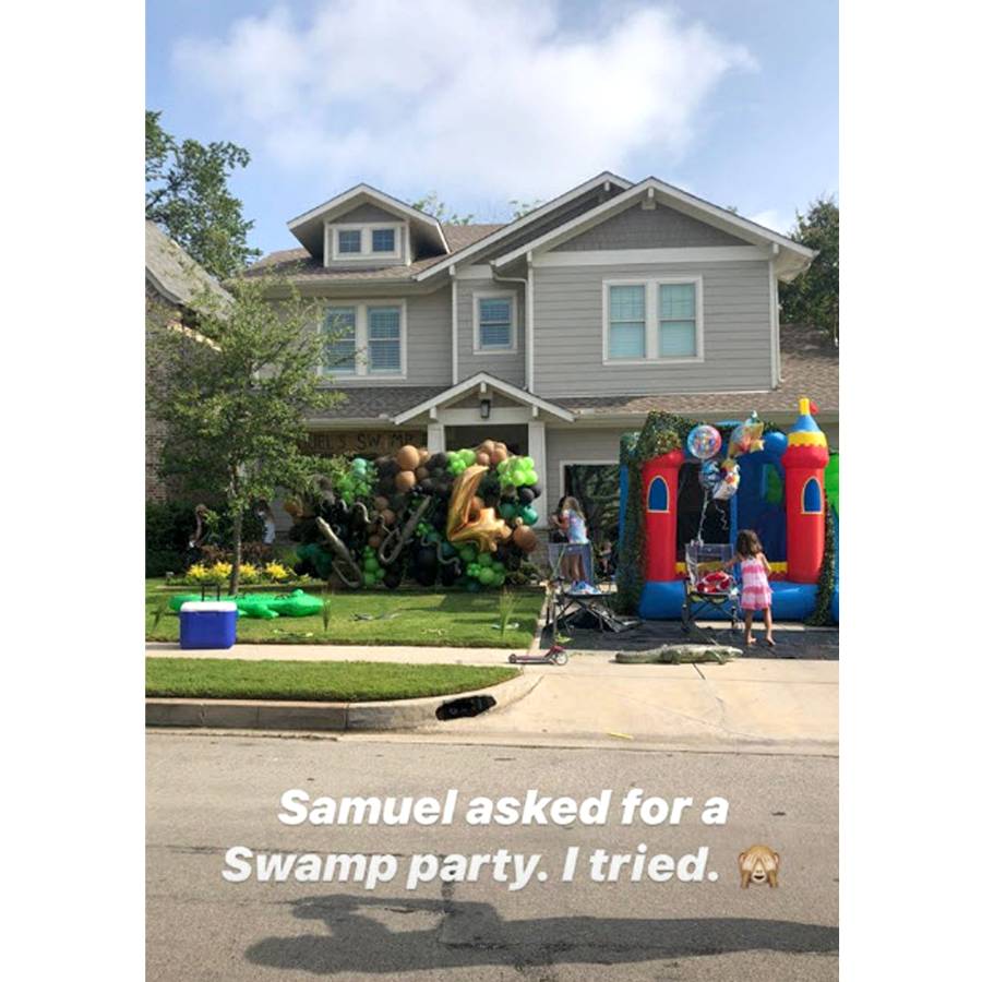 Catherine Giudici Sean Lowe Celebrate Son Samuel Birthday With Swamp-Themed Bash