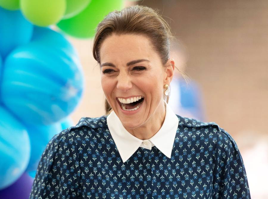 Duchess Kate Laughs With Prince William as They Have Afternoon Tea With Hospital Staff