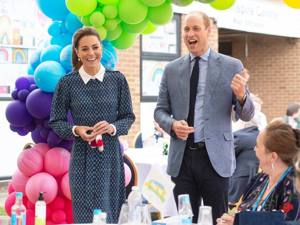 Duchess Kate Laughs With Prince William as They Have Afternoon Tea With Hospital Staff