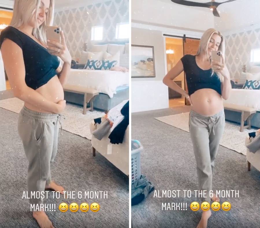 Lindsay Arnold almost 6 months pregnant baby bump 2