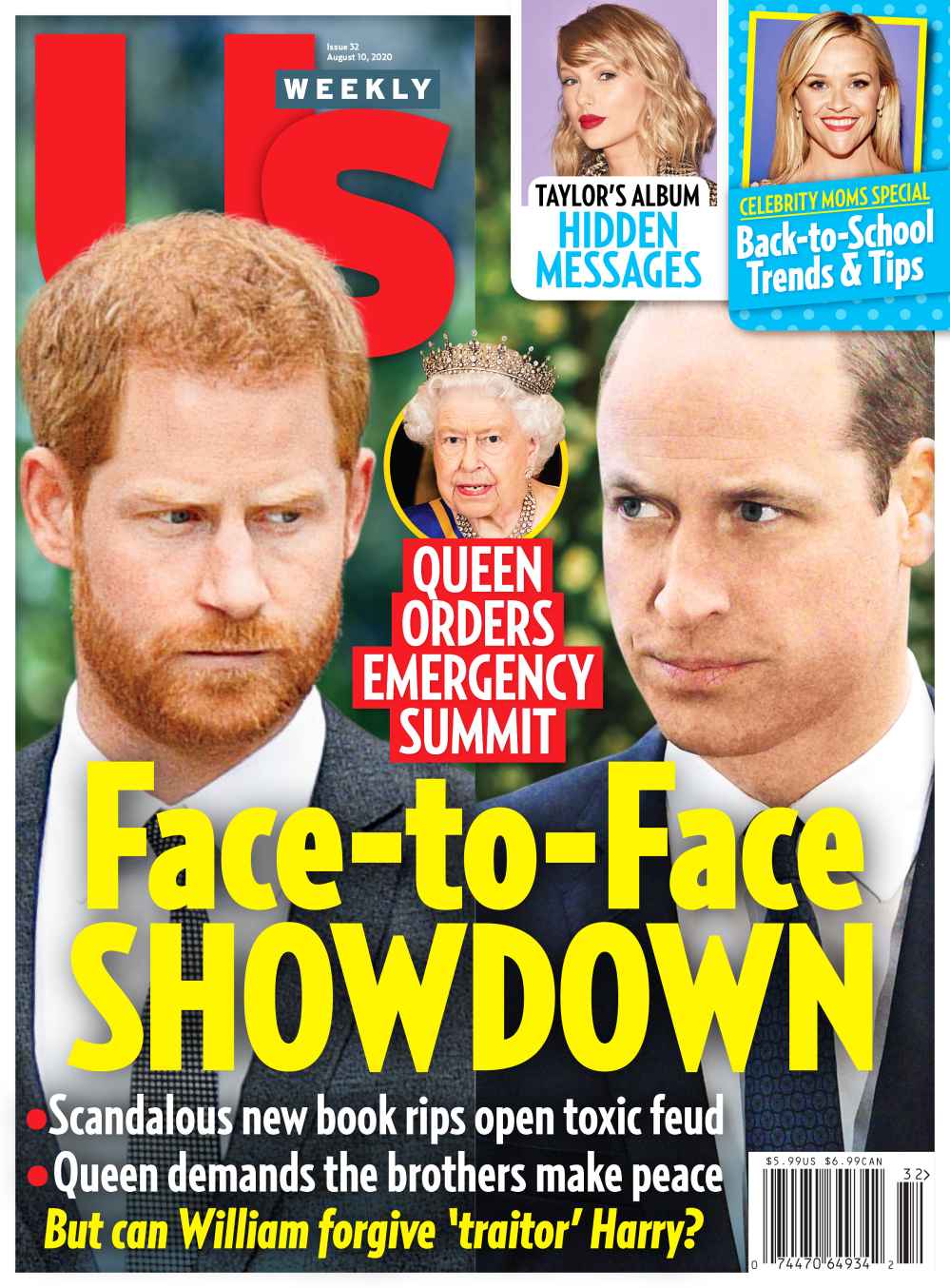 Us Weekly Issue 3220 Cover Prince Harry vs Prince William