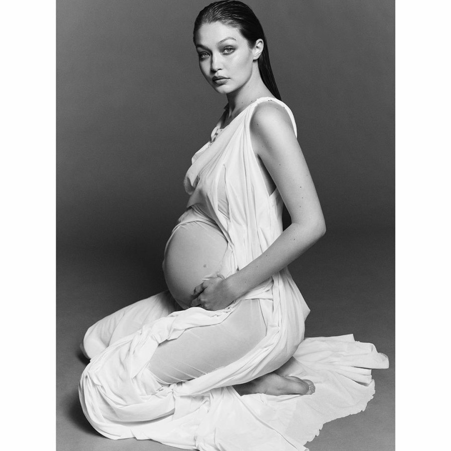 Pregnant Gigi Hadid Debuts Baby Bump Ahead of First Child in Maternity Shoot