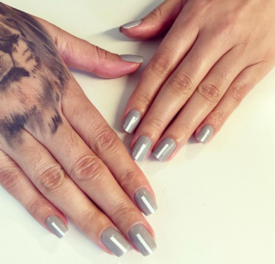 Ella Mai's Sleek Gray Mani Is the Easiest DIY Nail Art Inspo