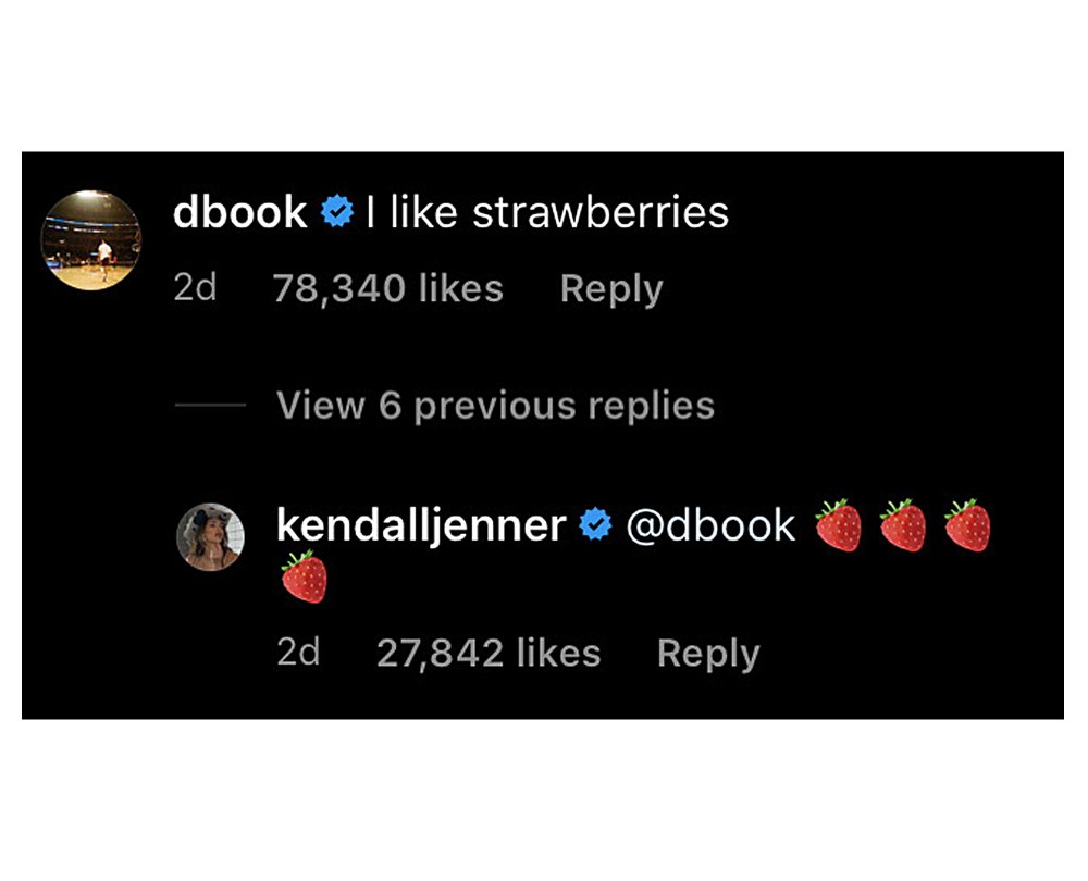 Kendall Jenner Has Flirty Instagram Exchange With NBA Star Devin Booker