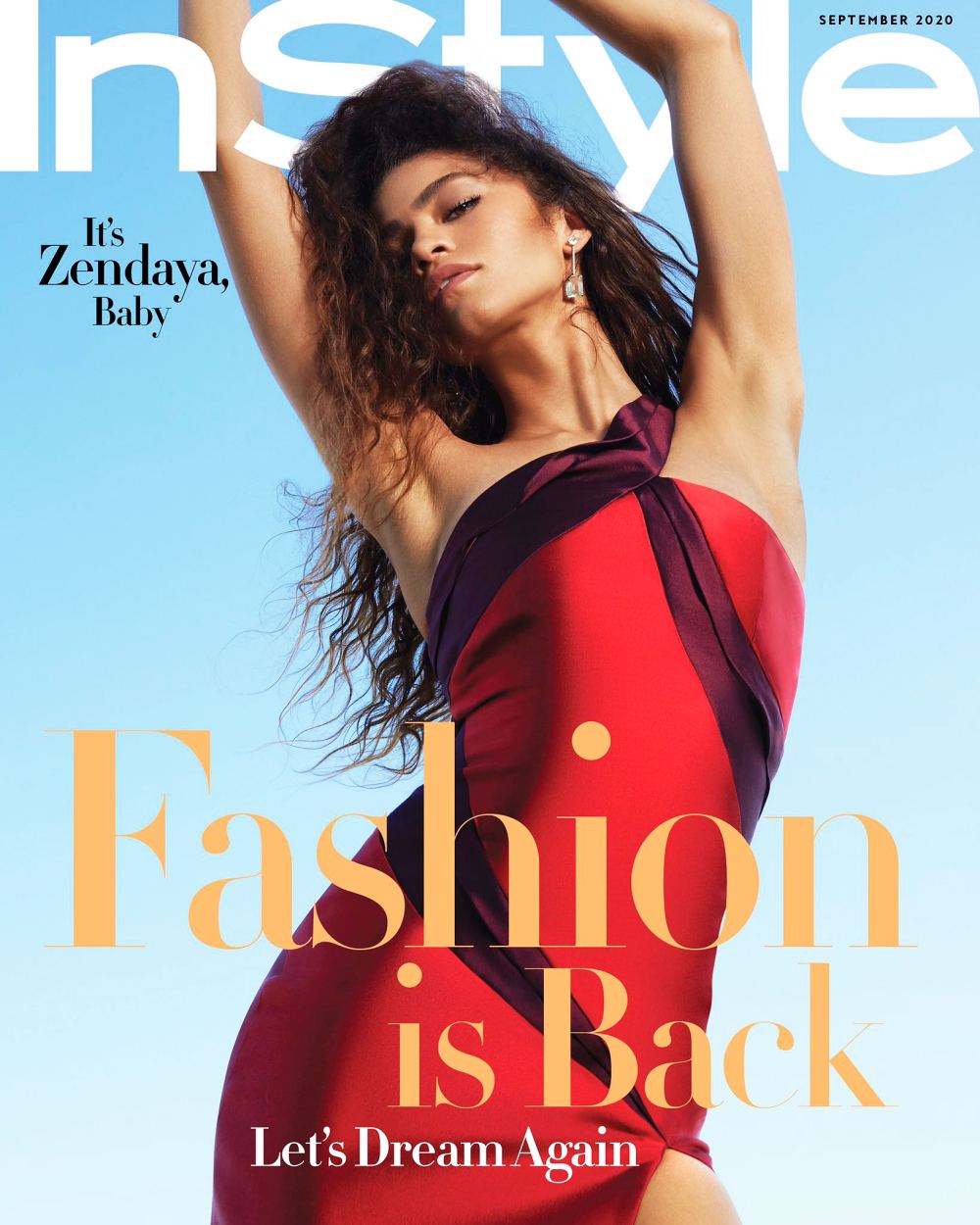 Zendaya Wears All Black Designers for InStyle September 2020 Cover