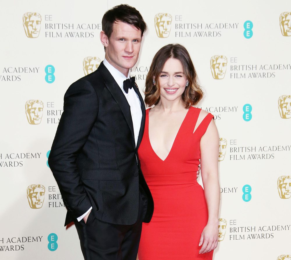 Matt Smith and Emilia Clarke at the British Academy Film Awards Emilia Clarke Enjoys Night Out in London With The Crown Matt Smith