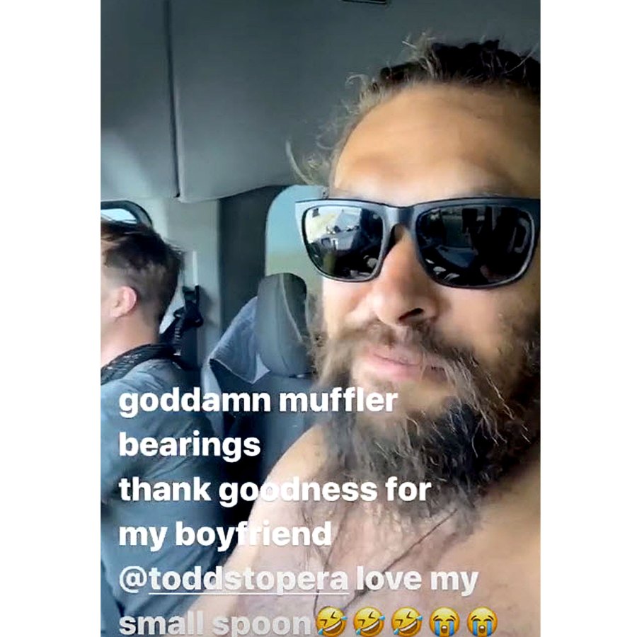 Jason Momoa Went Shirtless After His Car Broke Down Desert