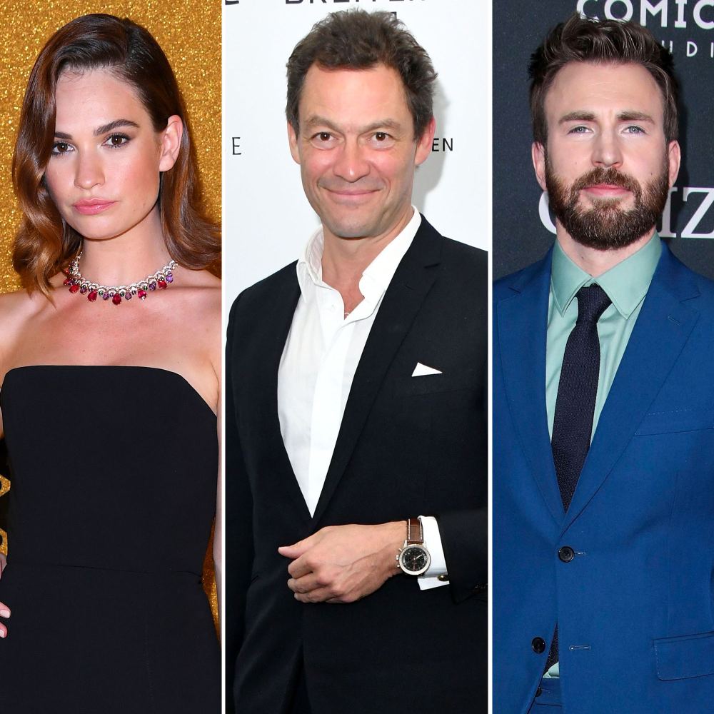 Lily James Spotted Kissing Married Dominic West After Chris Evans Dating Rumors