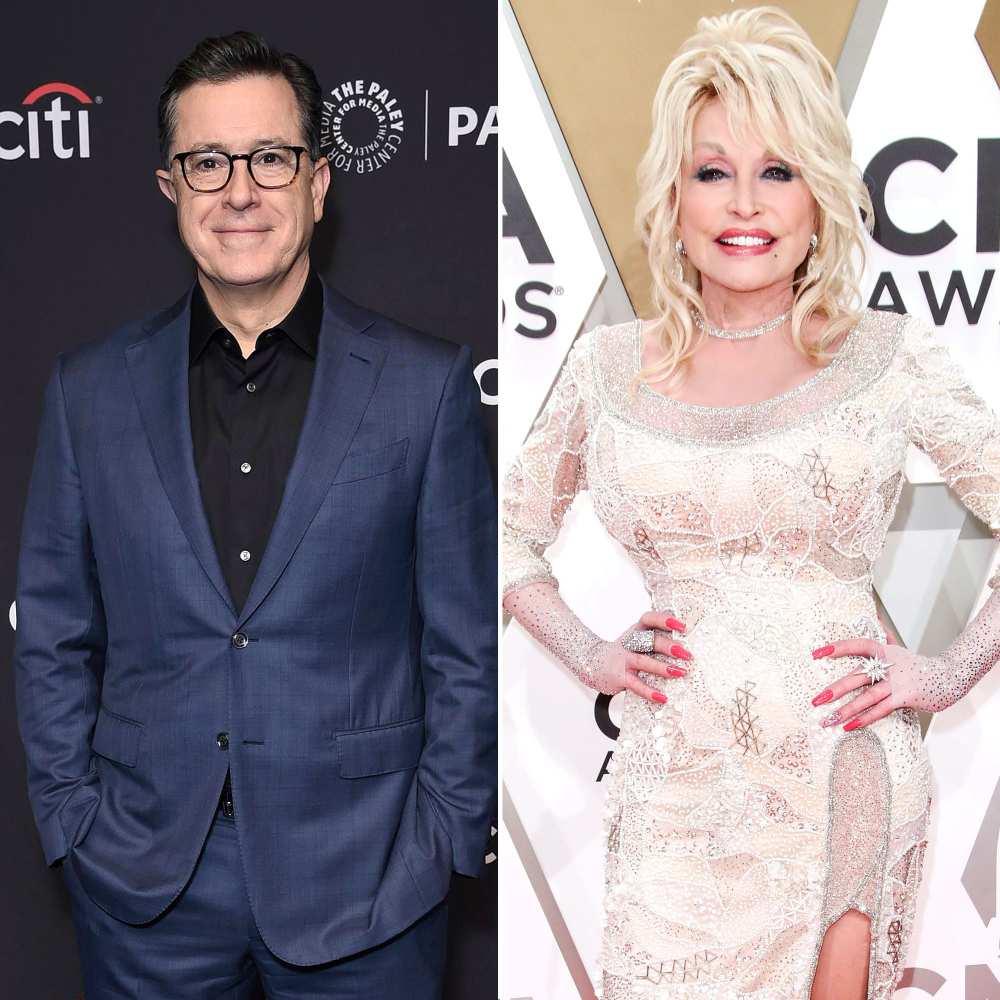 Stephen Colbert Moved to Tears After Dolly Parton Sings on Late Show