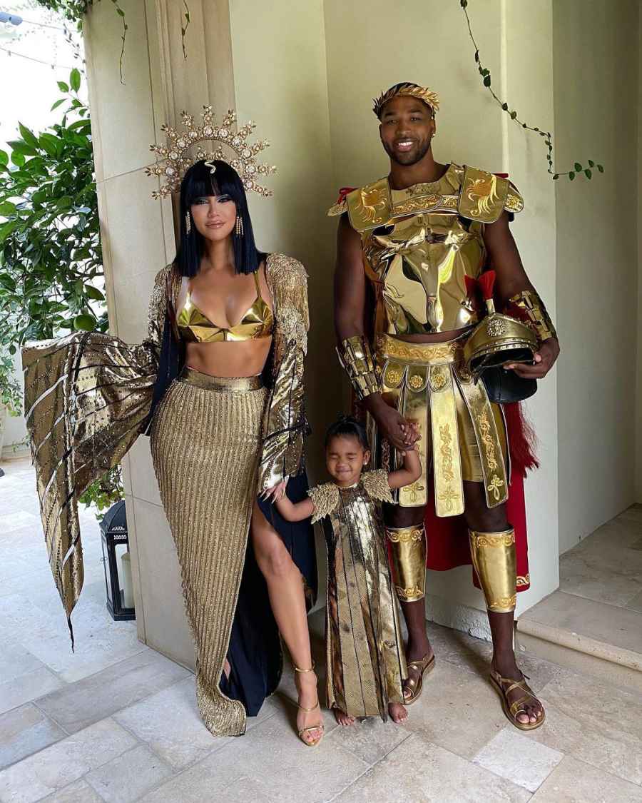 Khloe Kardashian and Tristan Thompson Dress as Lovers Cleopatra and Marc Anthony for Halloween