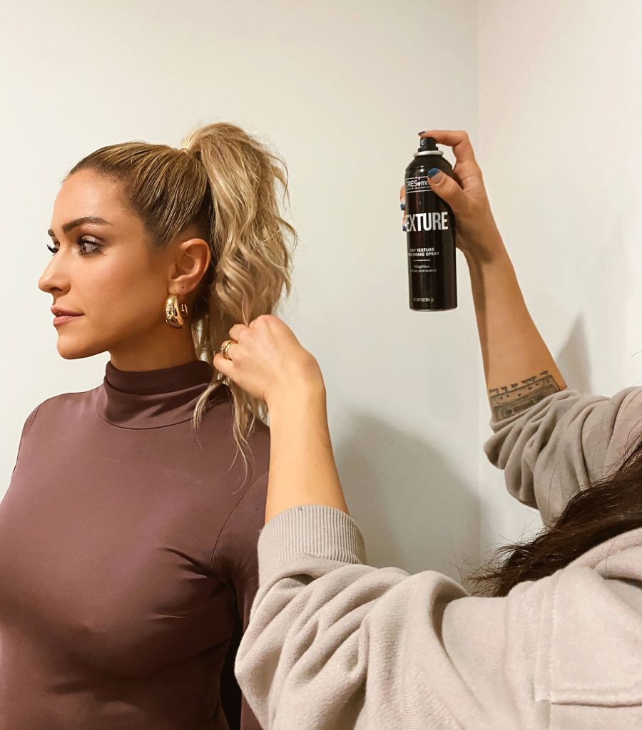 An Exclusive BTS Look at Kristen Cavallari's Glamorous AMAs Ponytail