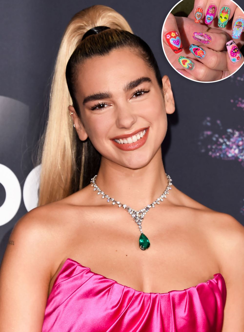 Dua Lipa's Non-Traditional Holiday Nail Art Took How Long?!