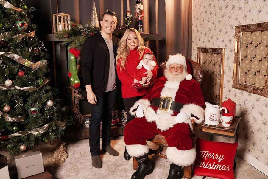 Sabrina Bryan and Daughter Monroe Celebrity Kids Socially Distant Santa Visits in 2020 Holiday Season