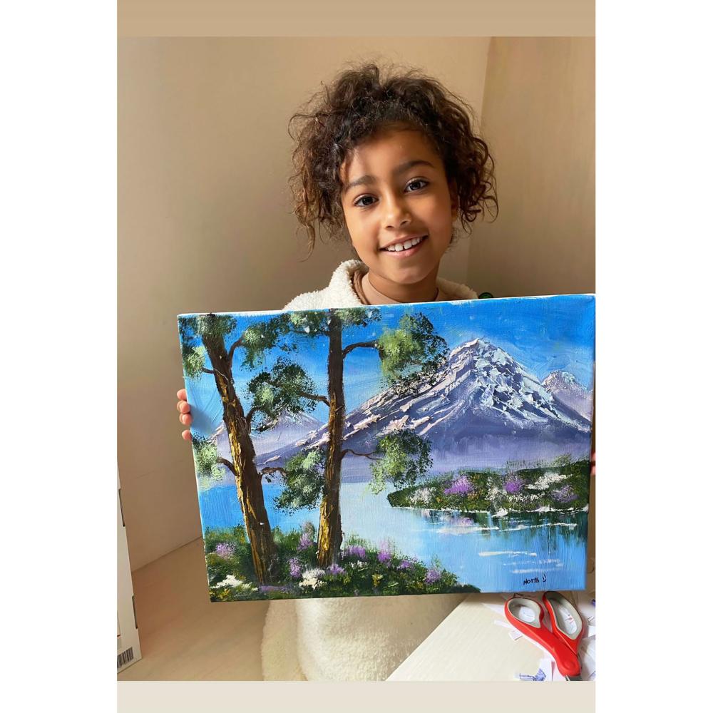 North West Scores Personal Invite to Bob Ross Museum After Creating Her Viral Painting